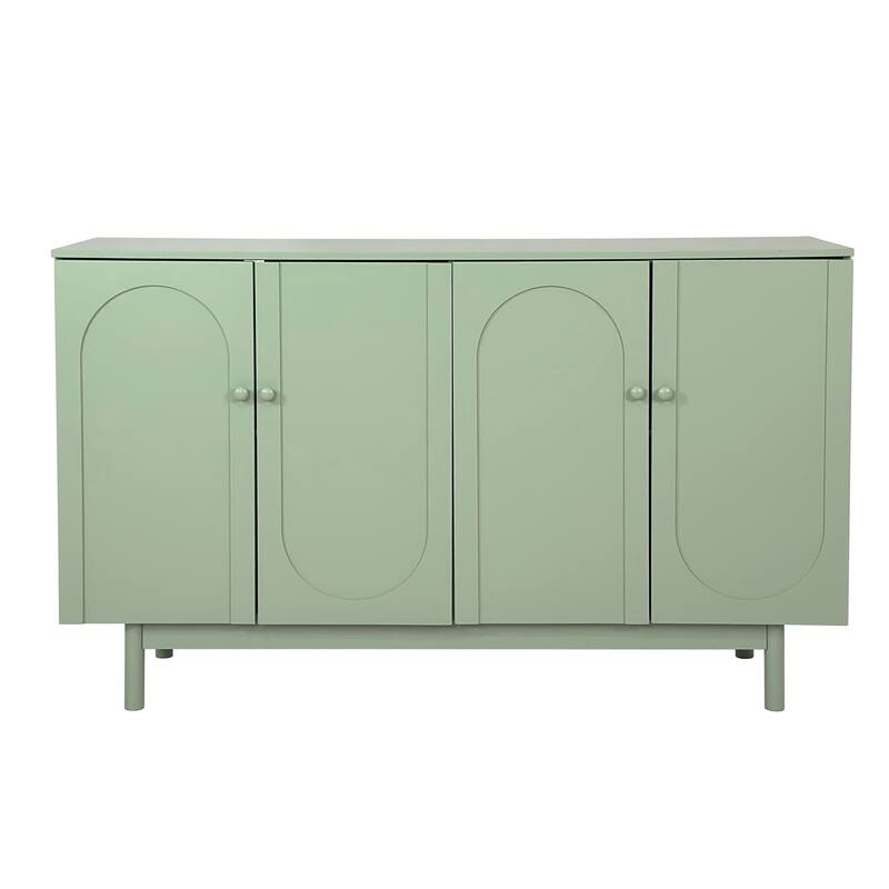 Stylish and Functional 4-Door Intaglio Storage Cabinet