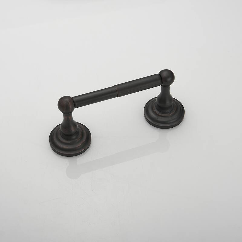 Traditional Double Post Spring Wall Mounted Towel Bar Toilet Paper Holder