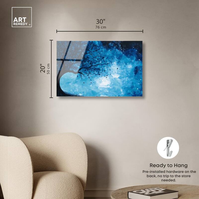 Fire and Ice Tree II Acrylic by Art Remedy, Ready to Hang