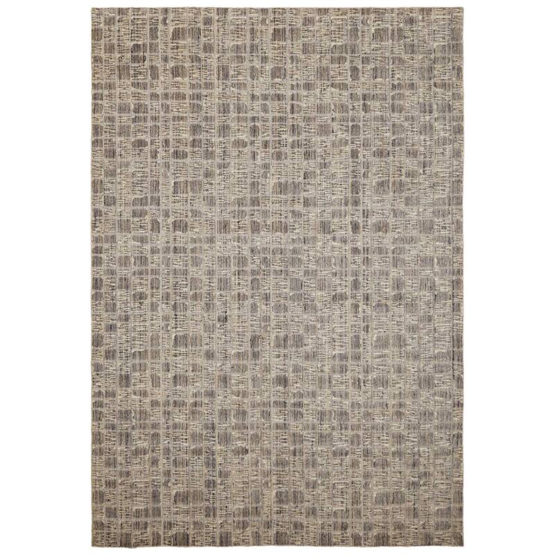 ECARPETGALLERY Hand Loomed Elysian Taupe Wool Rug - 8'1 x 11'8