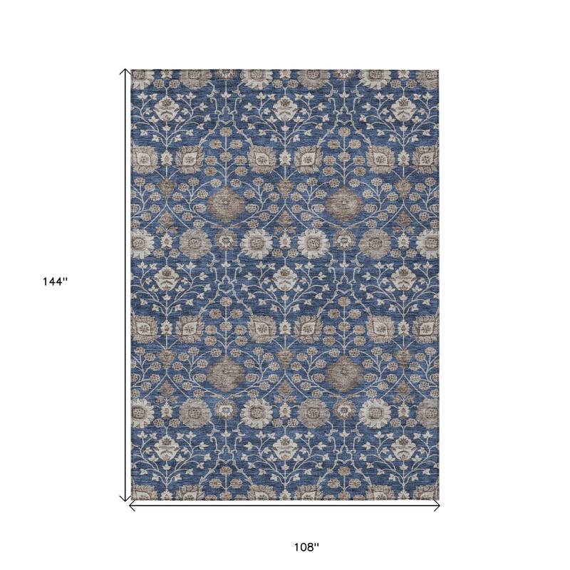 HomeRoots Floral Transitional Rectangle Outdoor Rug