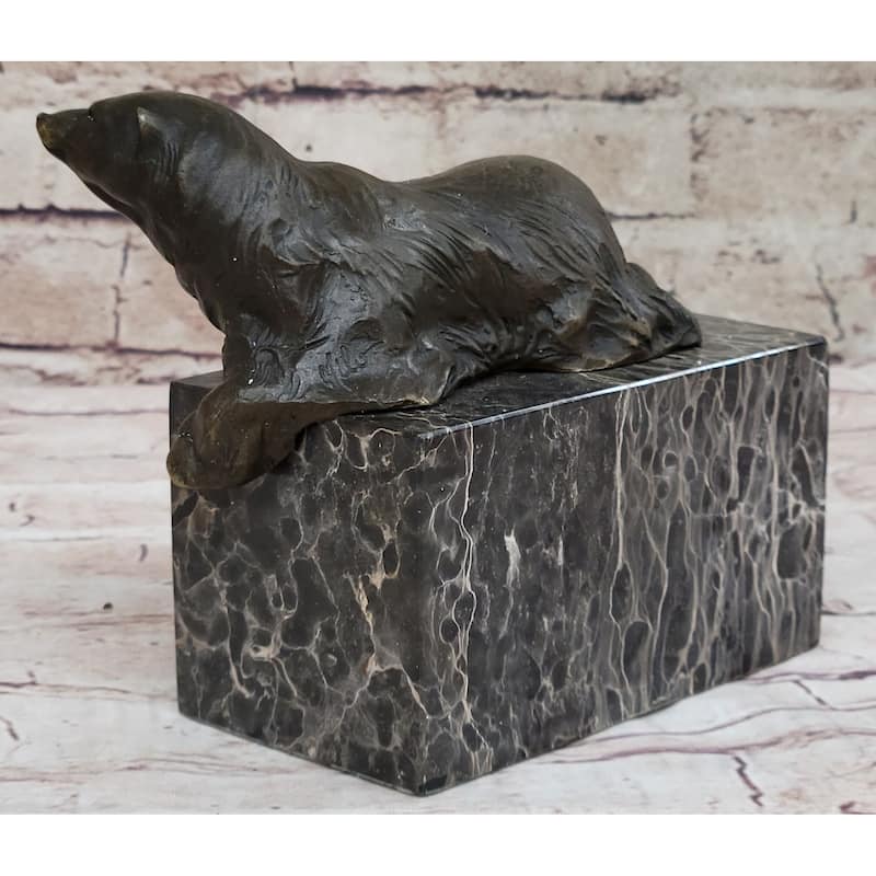 Art Deco Hot Cast Polar Bear Bookend Bookends Bronze Sculpture Statue Figurine