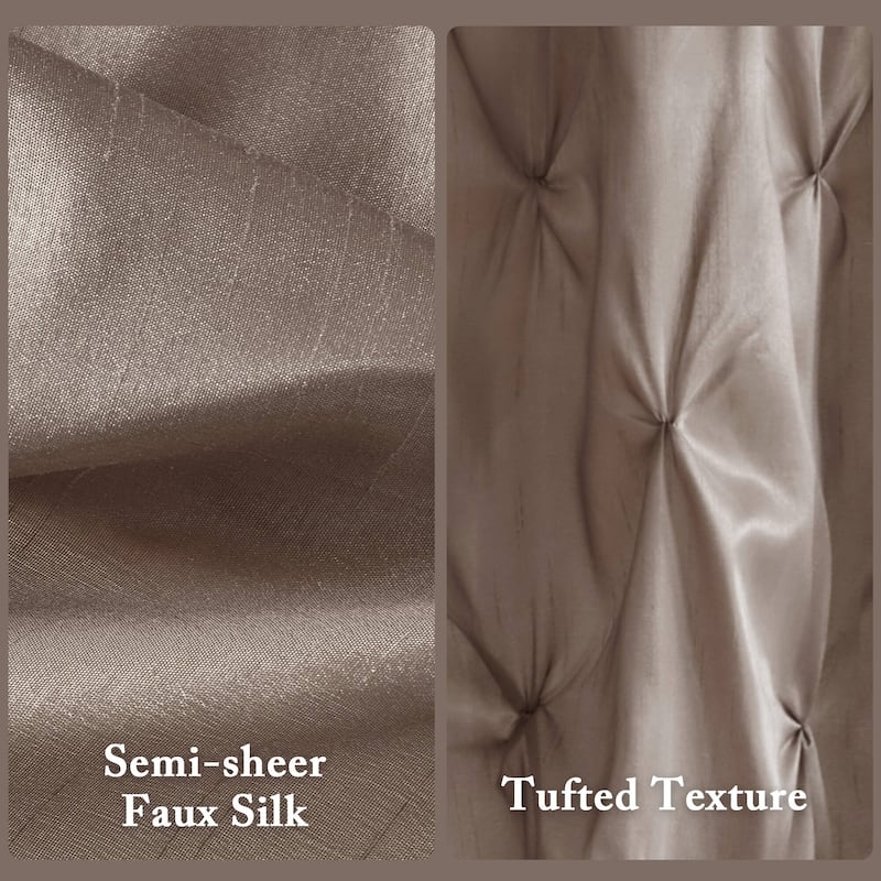 Madison Park Laurel Tufted Semi-Sheer Shower Curtain
