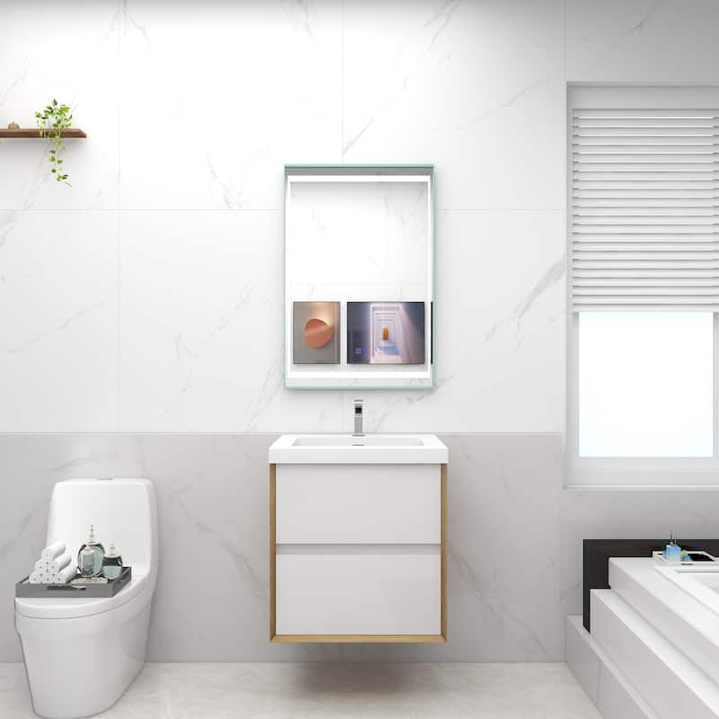 Selina 24" Wall Mounted Vanity with Single Sink - 24