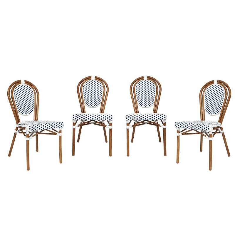 Stacking Bistro Chairs with Metal Frames