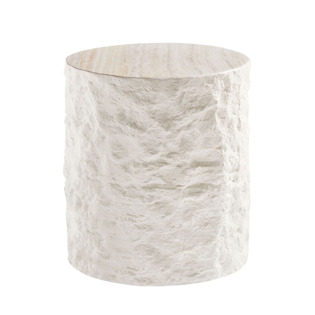 15.75 Inch Side Table,Round Fiberglass Coffee Table