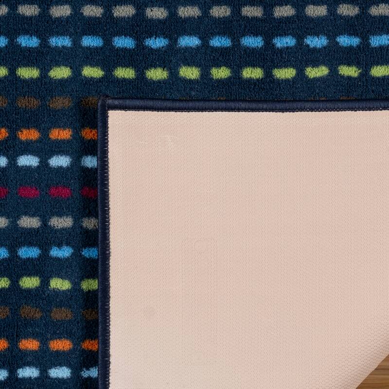 Tweenology Kids Rugs Plush Polyester Non-Slip Area Rugs for Bedrooms and Playrooms in Colorful and Pink Rainbow Designs 40x55