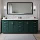 Option Green / White Quartz Top / Brushed Nickel Hardware