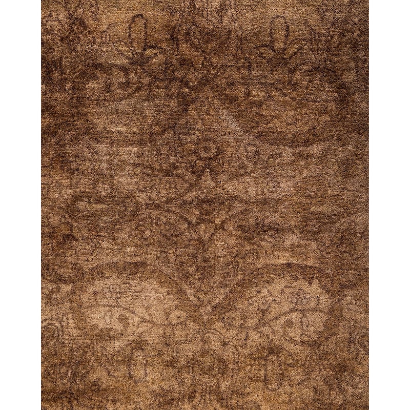 Contemporary Overdyed Wool Hand Knotted Area Rug - 6' 2" x 9' 1"