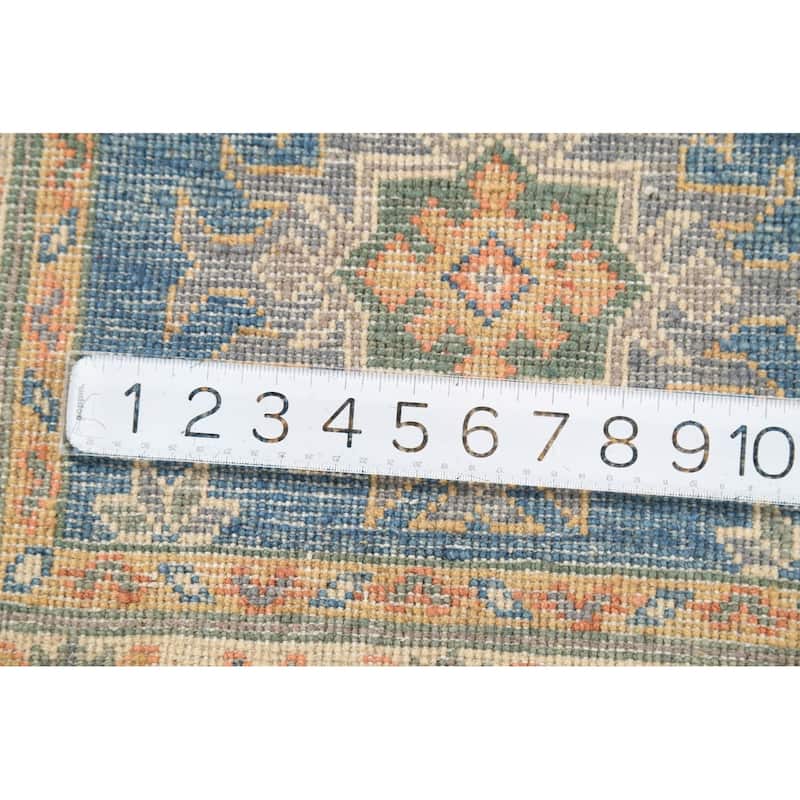 Blue Kazak Oriental Accent Rug Handmade Traditional Wool Carpet - 2'1"x 2'10"