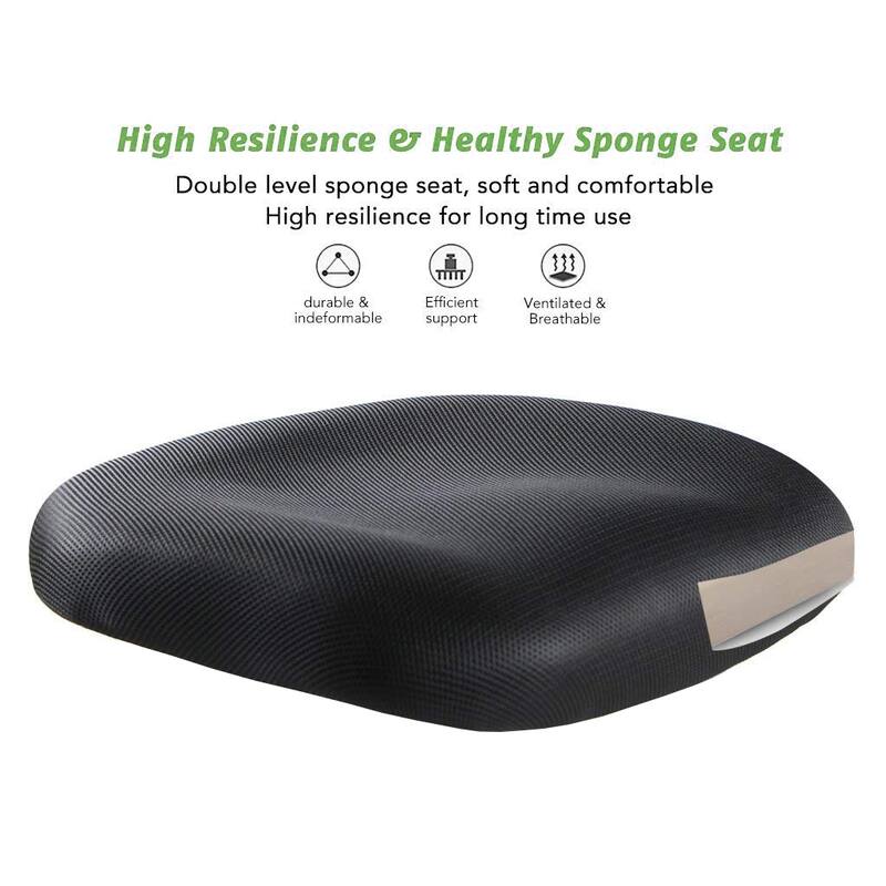 Ergonomic Office Chair with Lumbar Computer Adjustable Headrest Executive Desk Armchair Tall High Back Mesh