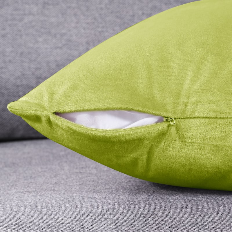 Deconovo Velvet Throw Pillow Covers 4 PCS (Cover Only)