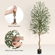 preview thumbnail 13 of 12, Artificial Olive Tree 7FT(84in) Tall Faux Silk Olive Trees