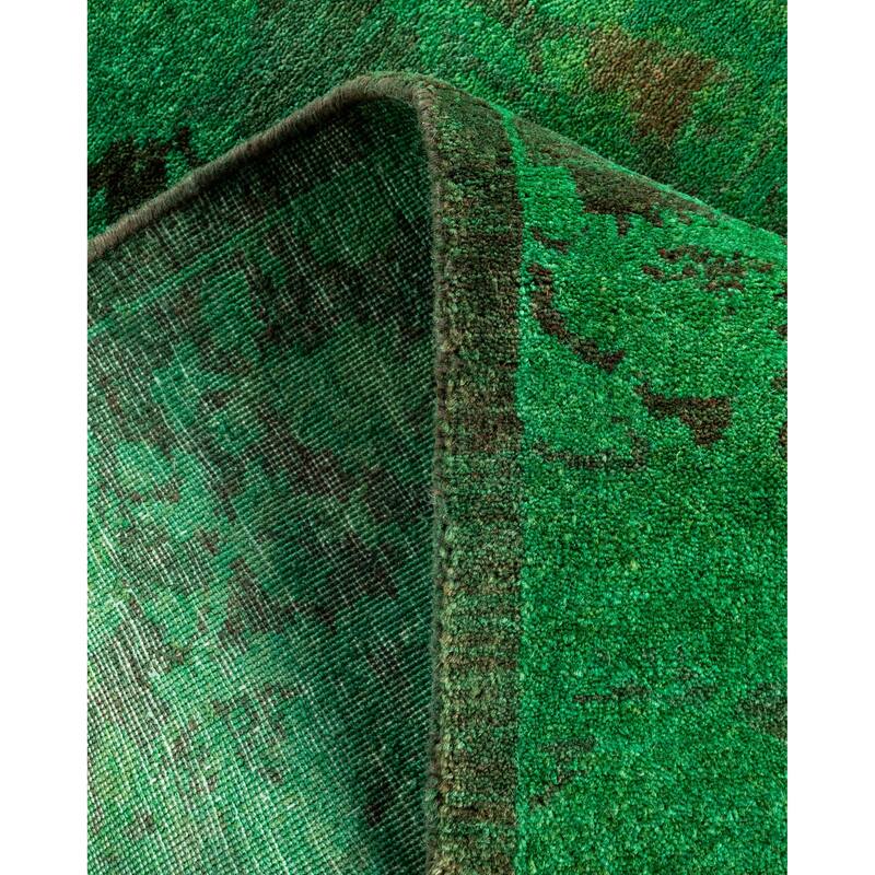 Contemporary Overdyed Wool Hand Knotted Area Rug - 2' 9" x 4' 1"