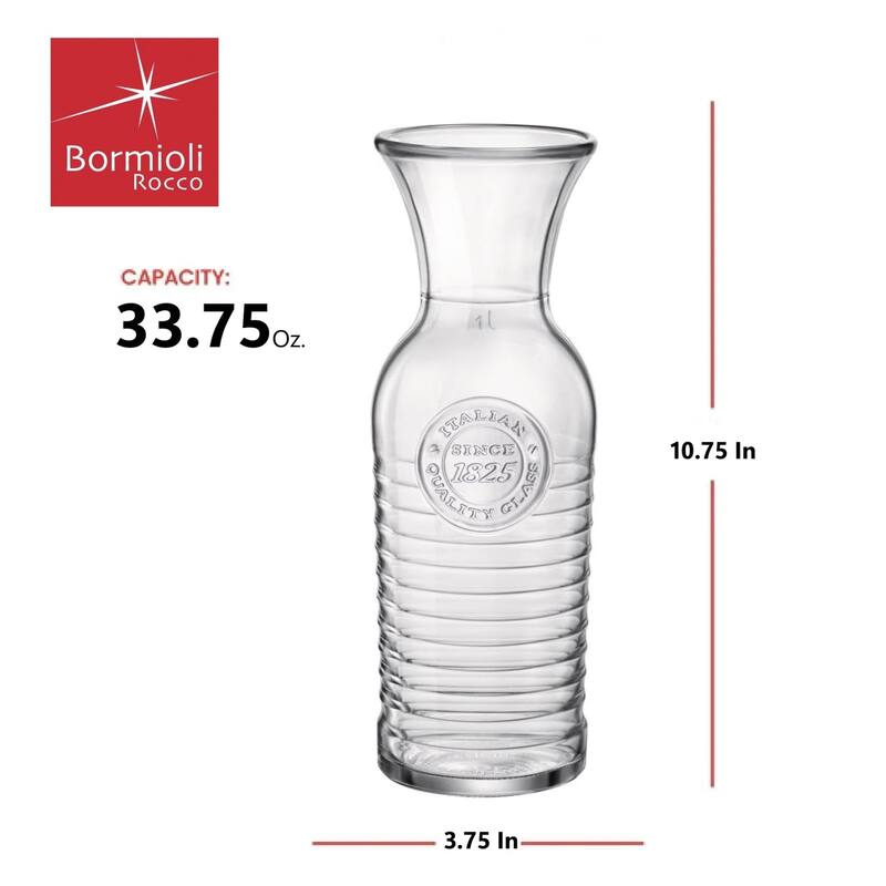 Bormioli Rocco Officina 1825 33.75oz Glass Carafe