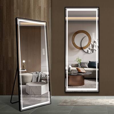 Standing Full Length Mirror with LED Lights and Dimming