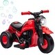 preview thumbnail 1 of 26, Toddler Ride-On Motorcycle with Bubble Feature, Music, Headlight & Stable 3-Wheel Design Red