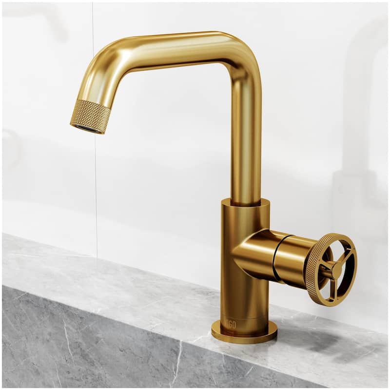 Vigo VG01047 Cass 1.2 GPM 9" H Single Handle Single Hole Bathroom