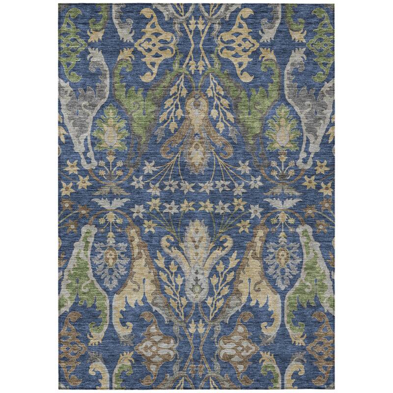 HomeRoots Floral Transitional Rectangle Outdoor Rug