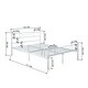 preview thumbnail 4 of 10, Simlife Easy to Set -up Twin/Full/ Queen Metal Bed Frame White