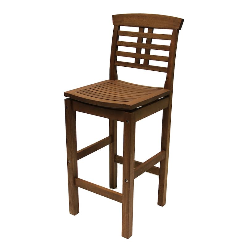 Eilaf Eucalyptus Outdoor Bar Stool - N/A