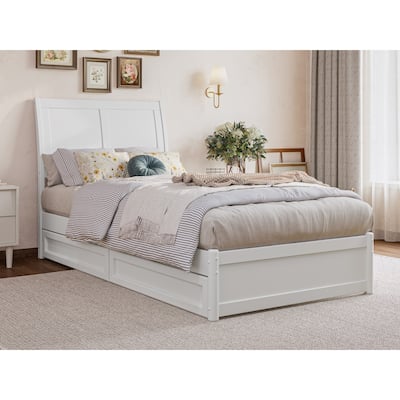 Andorra Platform Bed with Panel Footboard and Storage Drawers