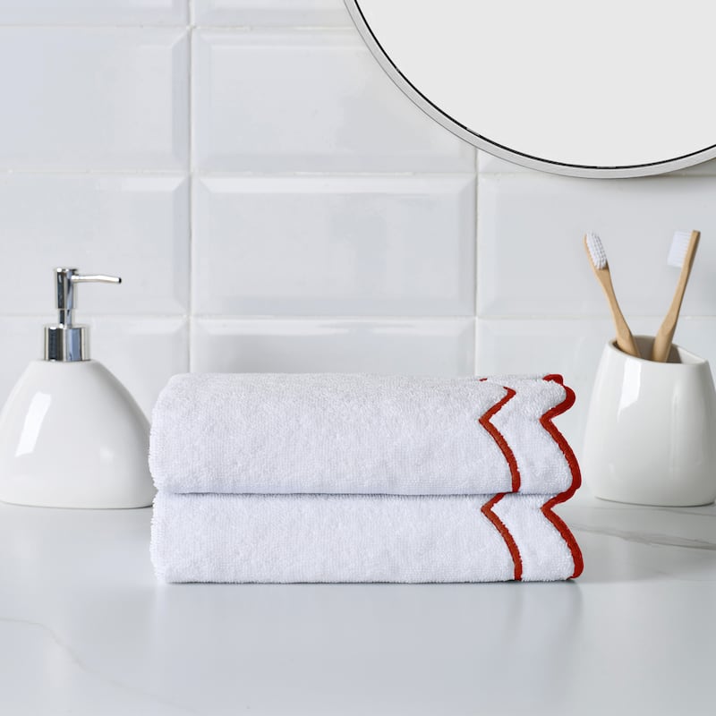 Peri Home Scallop Hand Towel - 16x27