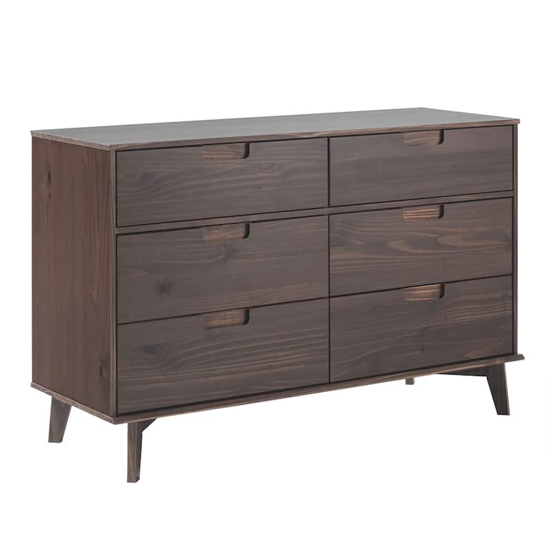 Middlebrook Gammelstaden Mid-Century Solid Wood 6-Drawer Dresser