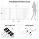 preview thumbnail 23 of 57, Wooden Freestanding Panels Pet Gate