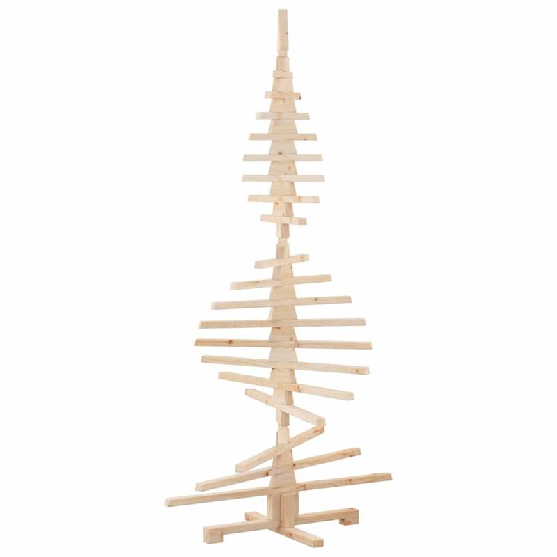 vidaXL Wooden Christmas Tree for Decoration 70.9" Solid Wood Pine