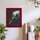 preview thumbnail 75 of 118, Orchid on Slate III -Framed Print w/glass-Cherry Red