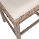 preview thumbnail 9 of 9, Duvall Grey Washed Rattan Cushioned Stool by East at Main