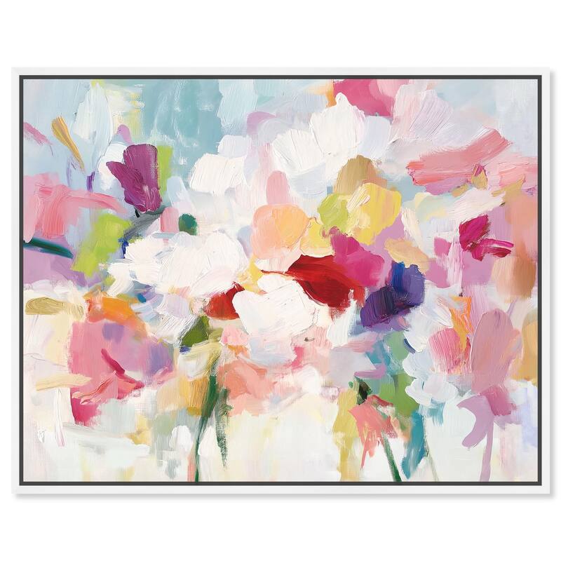 Saturated Colors II Canvas by Art Remedy - White - 45" x 36"