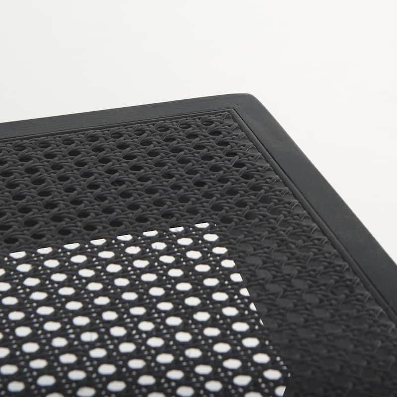Arvin Black Solid Wood Accent Bench
