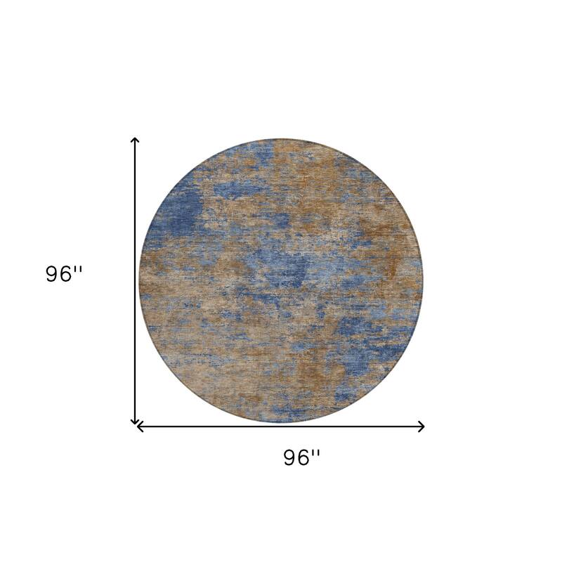 HomeRoots Abstract Transitional Rectangle Outdoor Rug