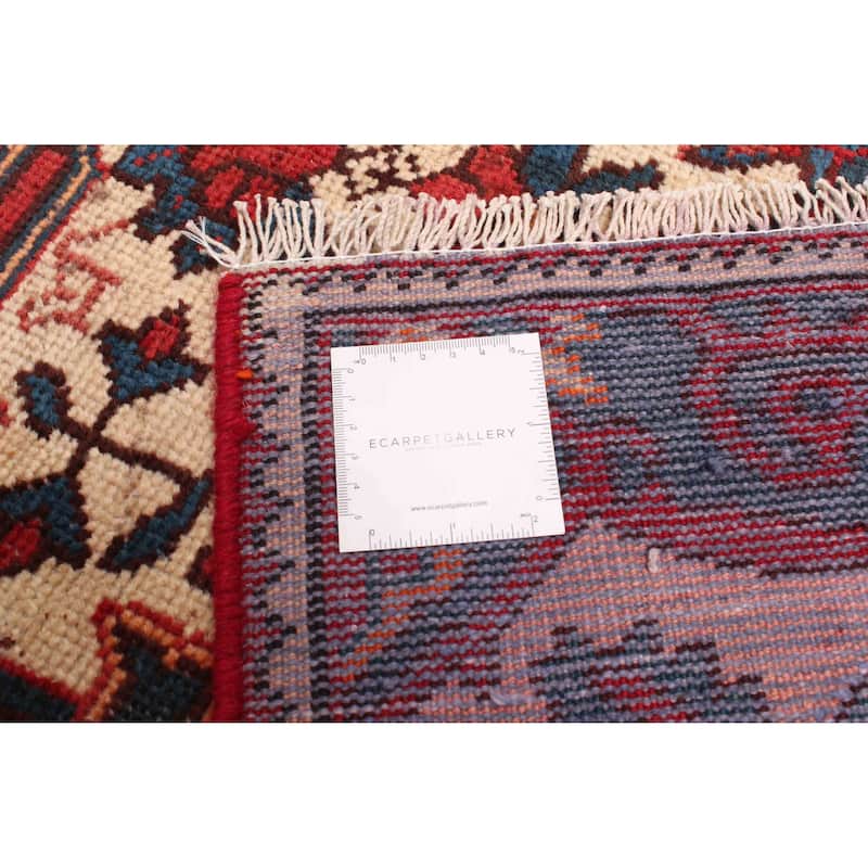 ECARPETGALLERY Hand-knotted Konya Anatolian Red Wool Rug - 3'4 x 9'0