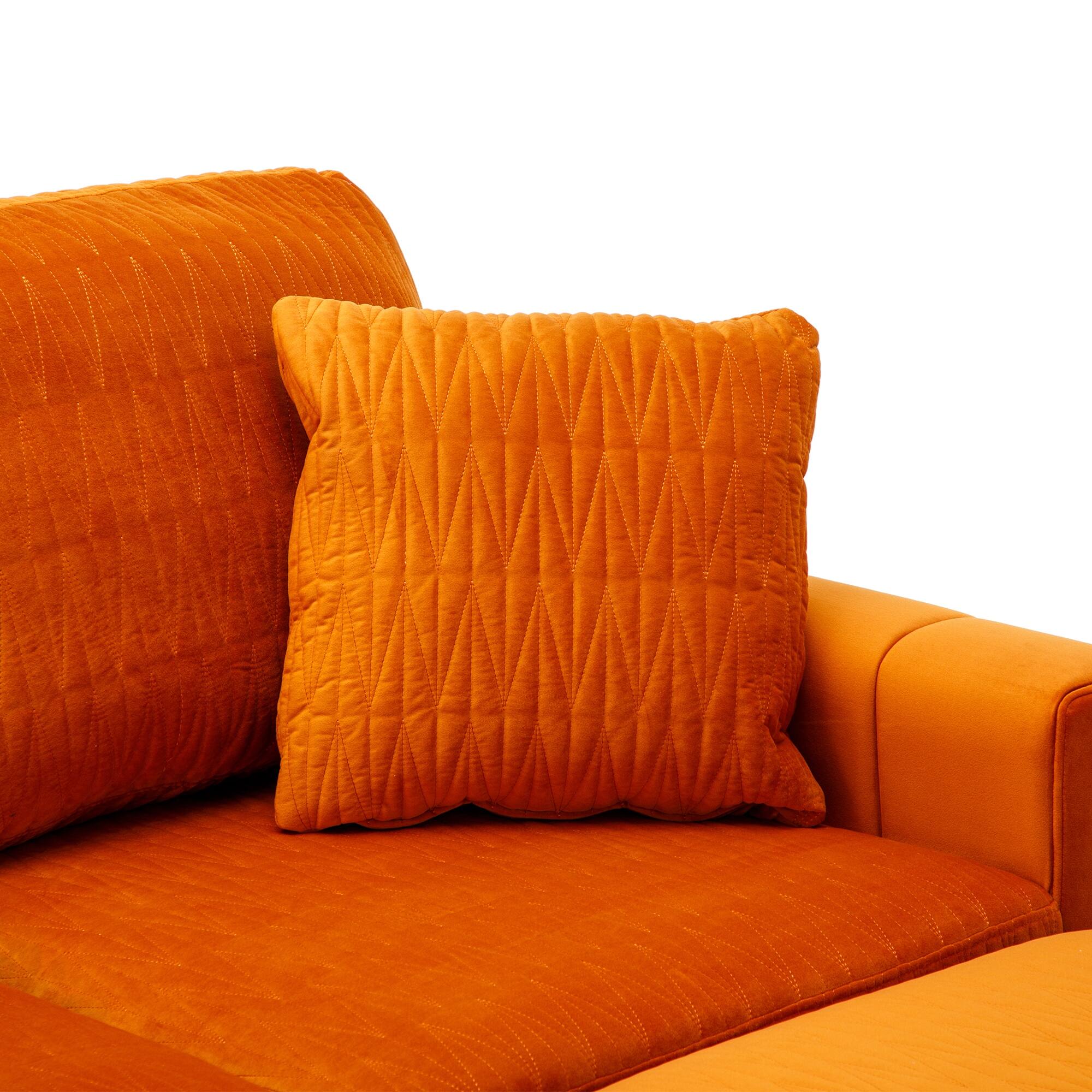 DIY Sectional Sofa Modern Velvet Combination Sofa for Livingroom Couch