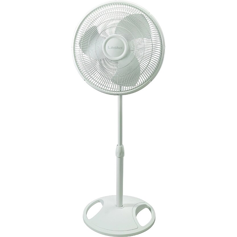 Lasko 2520 16-inch White Oscillating Stand Fan - Bed Bath u0026 Beyond - 3205078