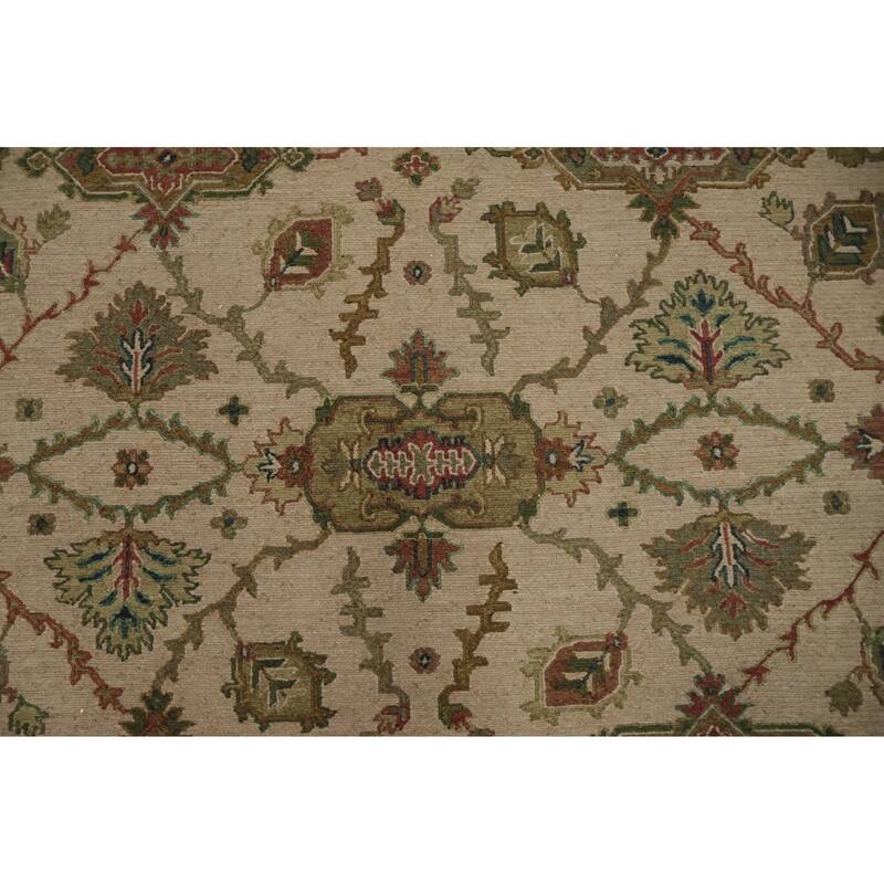 Hand Knotted Oriental 100% Wool Carpet Traditional Pink Sumak Area Rug - 10' 2'' X 8' 0''