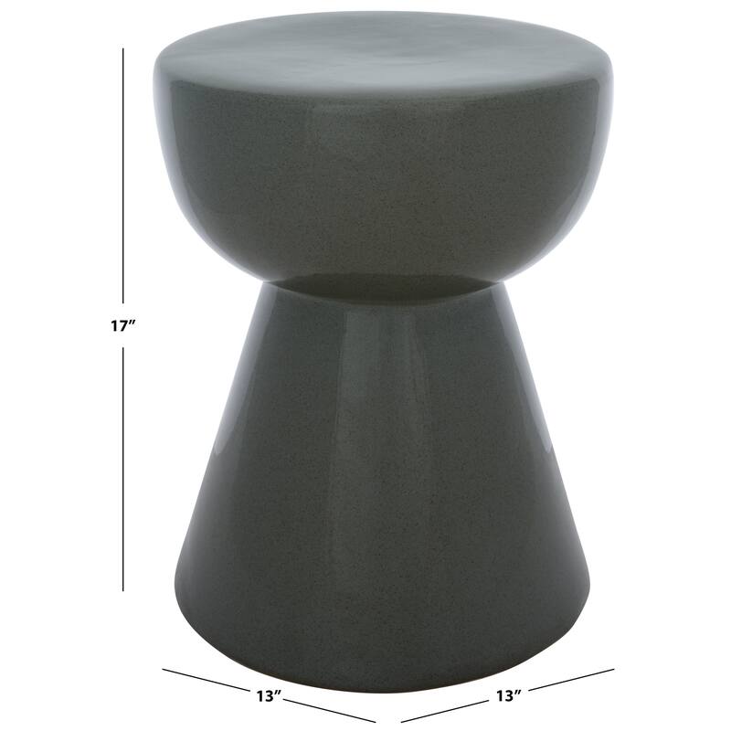 SAFAVIEH Home Cherie, 17-inch, Ceramic Garden Stool - 13"W x 13"D x 17"H