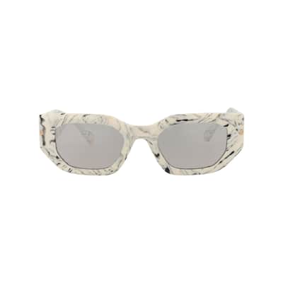 Philipp Plein Square-Frame Acetate Sunglasses - Ivory Ivory Grey - NS