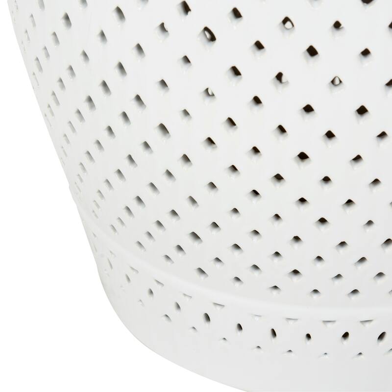 SAFAVIEH Paradise Sevdije Courtyard White Ceramic Decorative Garden Stool