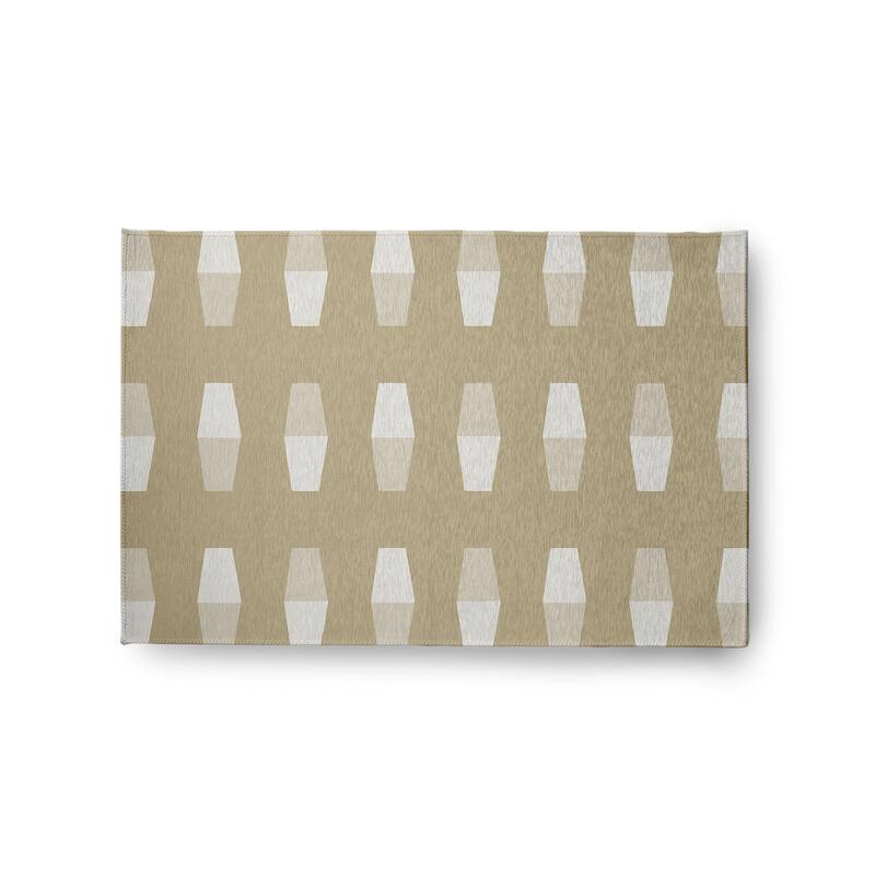 Bowling Pins Nautical Indoor/Outdoor Rug - Taupe - 2' x 3'