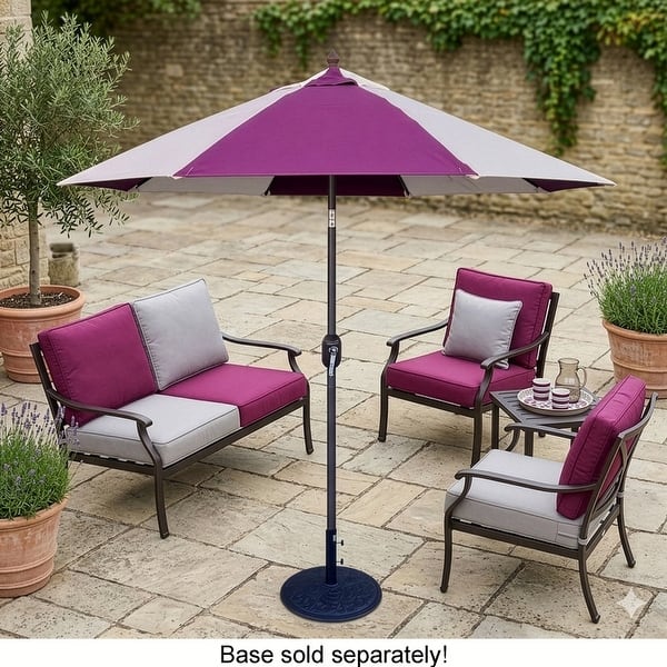 custom color patio umbrella Outdoor Striped Yellow Holiday Beach Umbrellas For Sand UV Protection Boho Fringe Umbrella Beach With Tilt Market Umbrella 5.9ft Portable Pool Umbrella Waterproof For Garden Deck : Patio rib frame ensures lasting stability 7 Ft Custom Printed Aluminum/