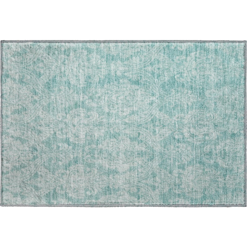 Premium Washable Super Soft Traditional Damask Mayfield Rug