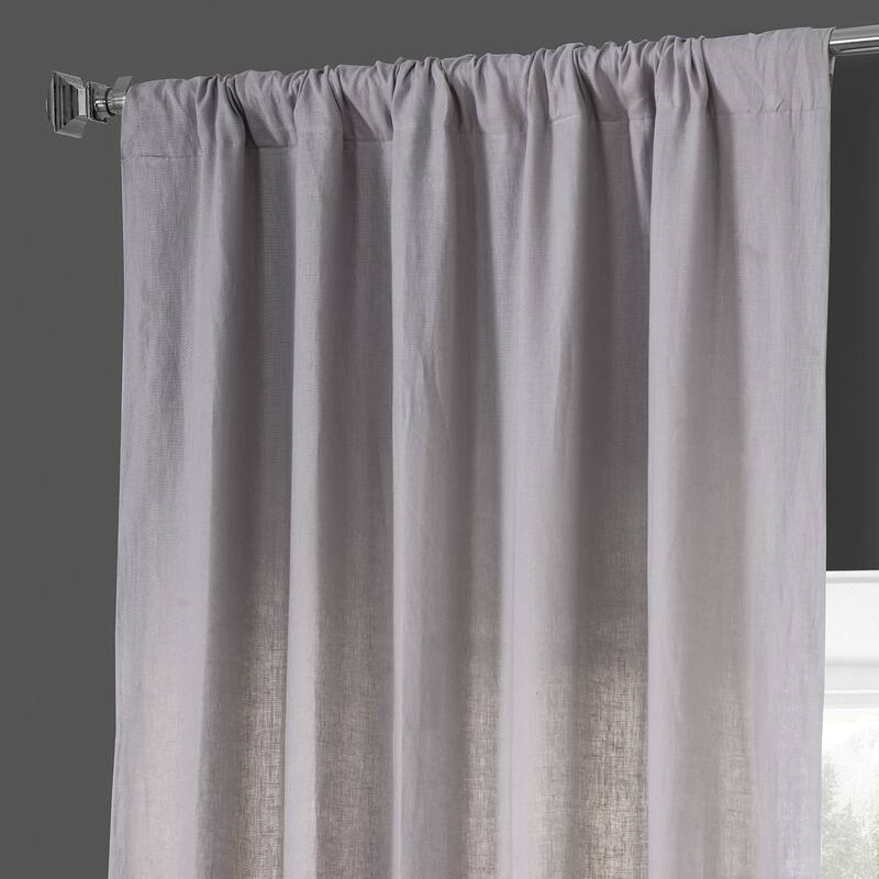 Exclusive Fabrics French Linen Lined Curtain Panel (1 Panel)