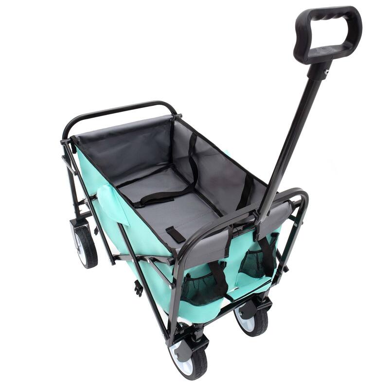 2.1 cu ft. Steel Foldable Wagon Cart