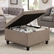 preview thumbnail 5 of 37, Large square storage ottoman with wooden legs