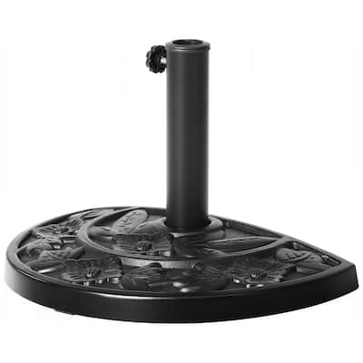 Isle Half Round Outdoor Patio Umbrella Base Stand