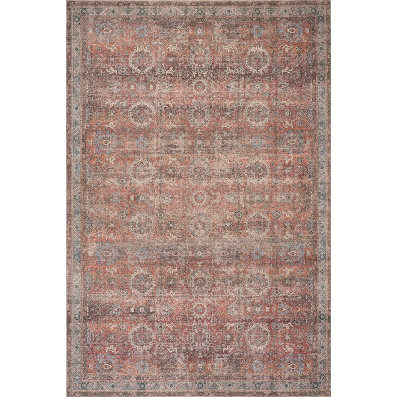 Nuloom Mirelli Antiqued Jute-Blend Area Rug - 9' x 12' - Red - Rectangle